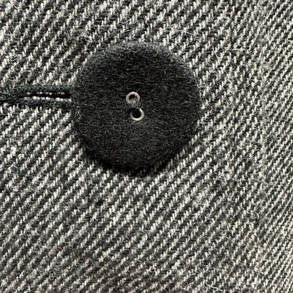 Anthropologie BB Dakota Women's Black Tweed Short Wool Blend Jacket Size M Warm - Picture 8 of 11